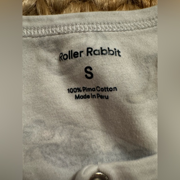 Roller Rabbit Nautical Pajama Top Pima Cotton Long Sleeve Shirt, S - Picture 3 of 5